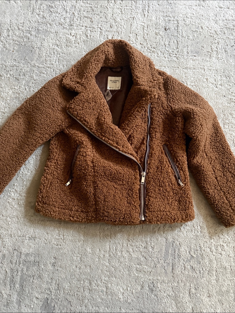 Abercrombie & Fitch Brown Plush-Lined Jacket